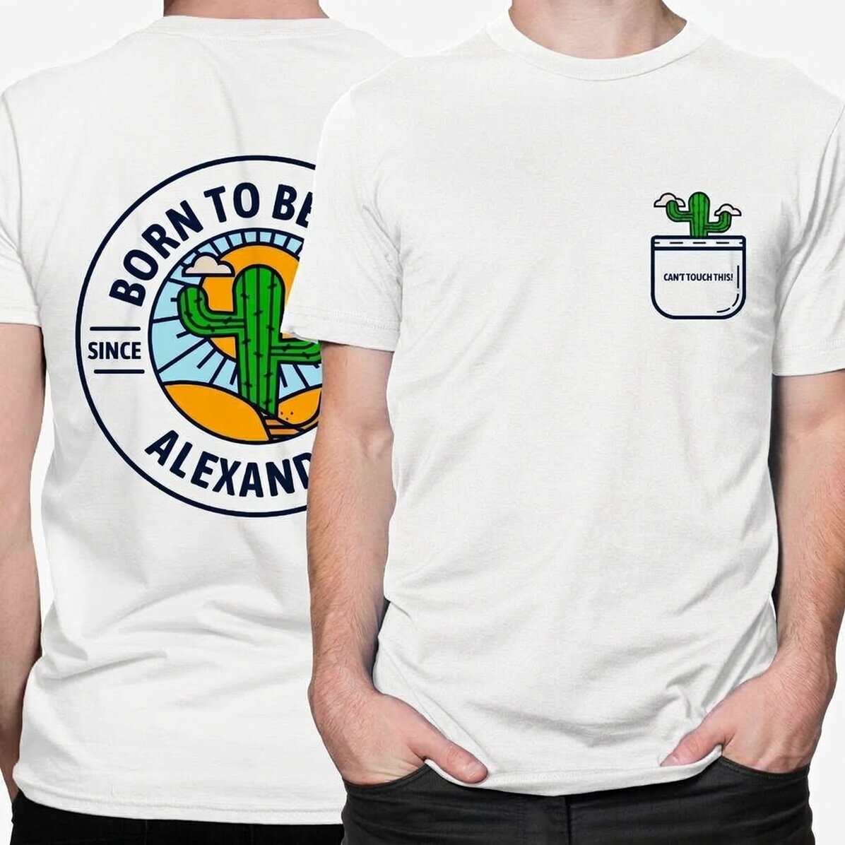 Camiseta de algodón personalizada con el texto «Born to be wild»