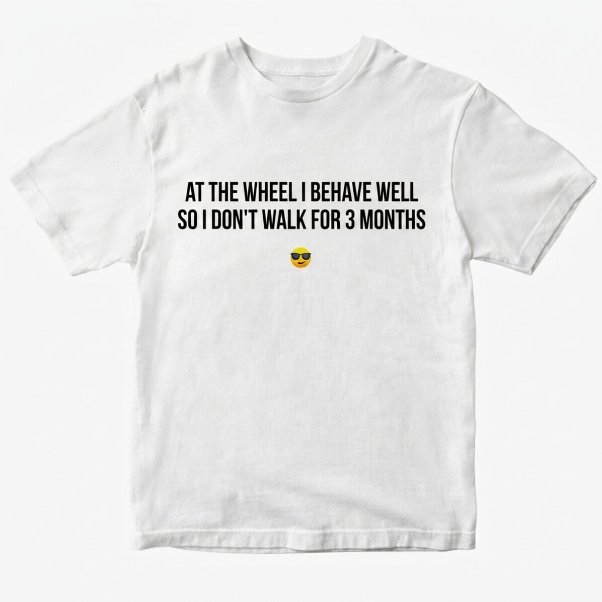 Camiseta de algodón personalizada con mensaje