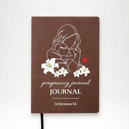 Agenda personalizada con texto - Diario del embarazo