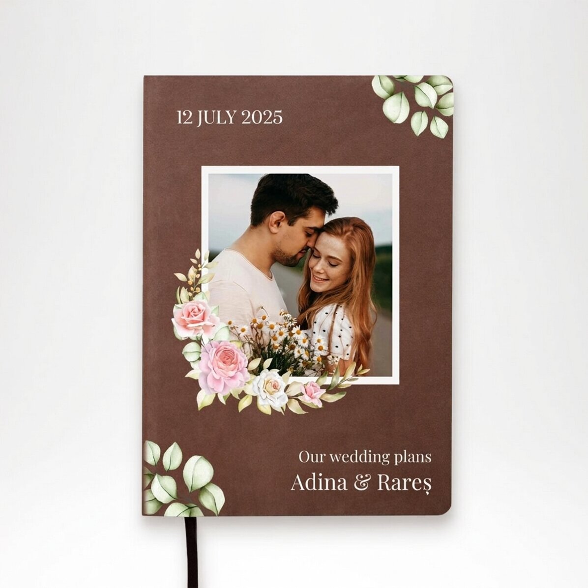 Agenda personalizada con texto - Planes de boda