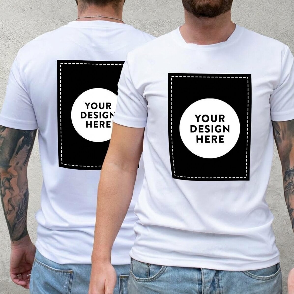 Camiseta deportiva personalizada por delante y por detrás con tu diseño
