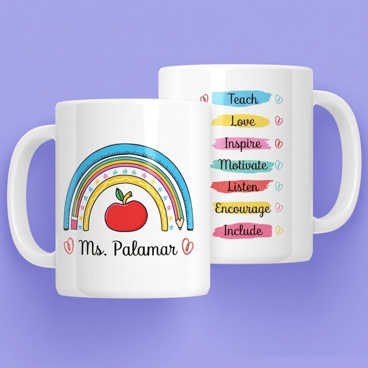 Taza personalizada con texto - El trabajo del profesor