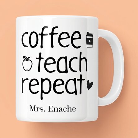 Taza personalizada con mensaje - Repeat