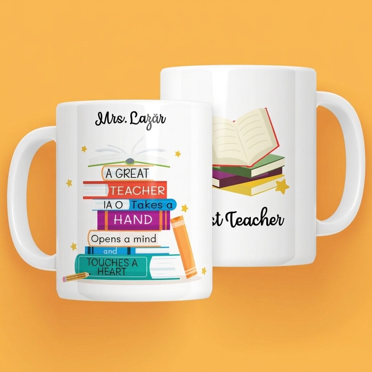 Taza personalizada con mensaje - Books