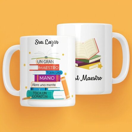 Taza personalizada con mensaje - Books