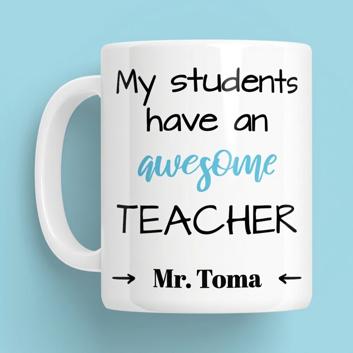 Taza personalizada con mensaje - Awesome
