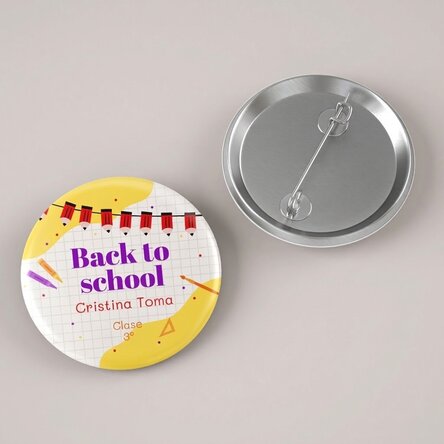 Chapa personalizada con texto - Lápices