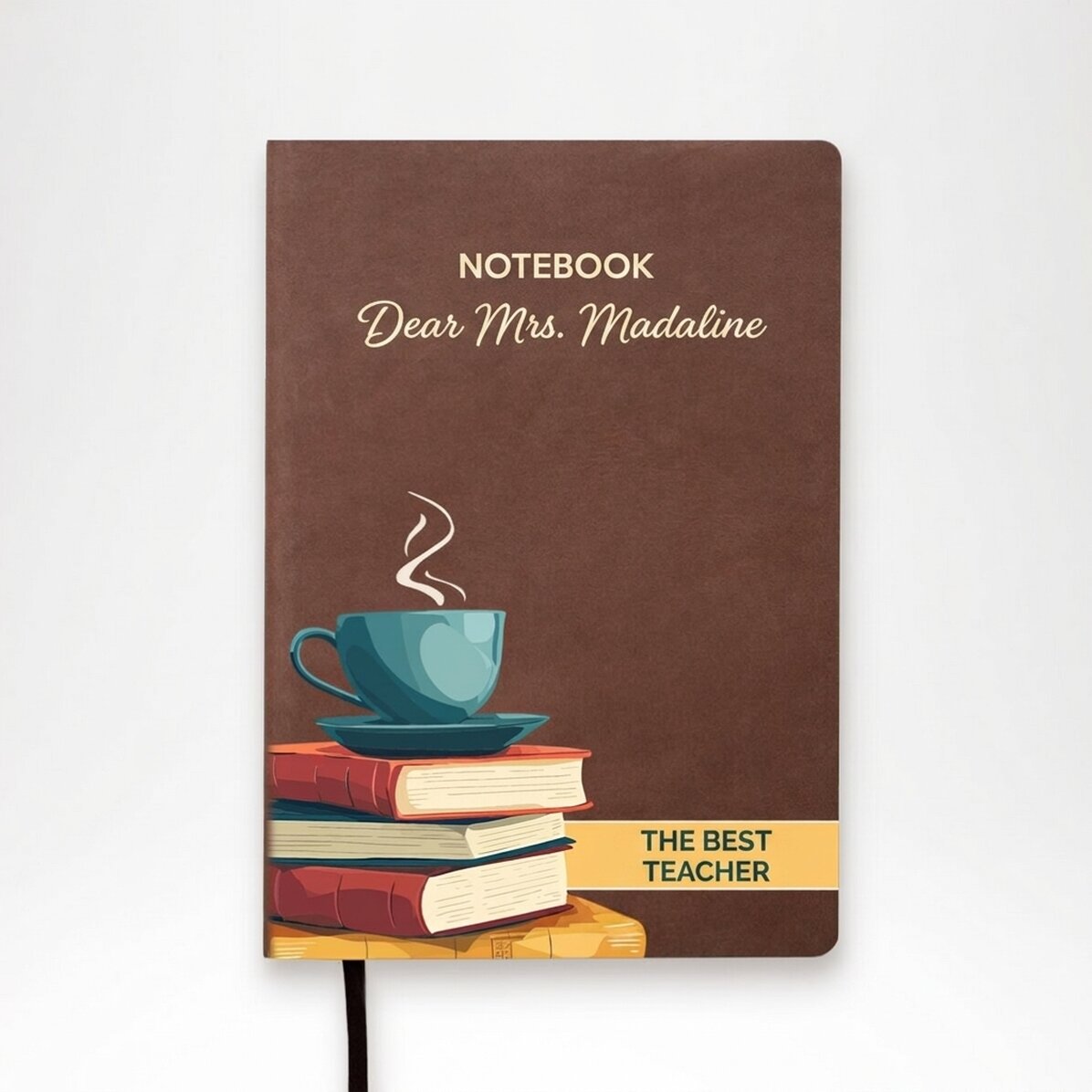 Agenda personalizada a todo color con texto para profesores