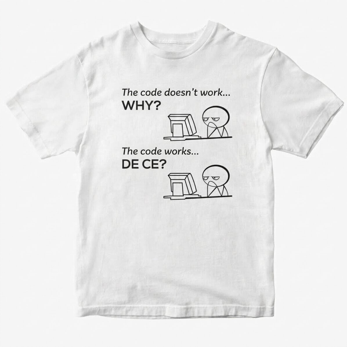 Camiseta de algodón personalizada con texto - El código no funciona