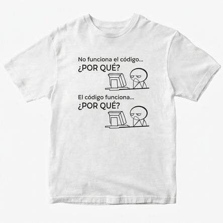Camiseta de algodón personalizada con texto - El código no funciona