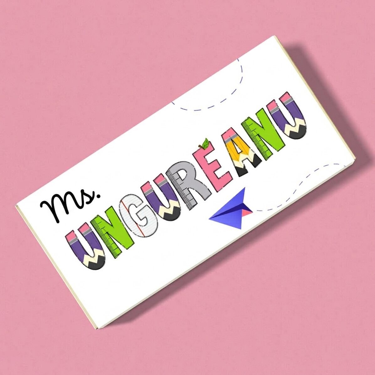 Chocolate personalizado con mensaje: «¡Gracias!»