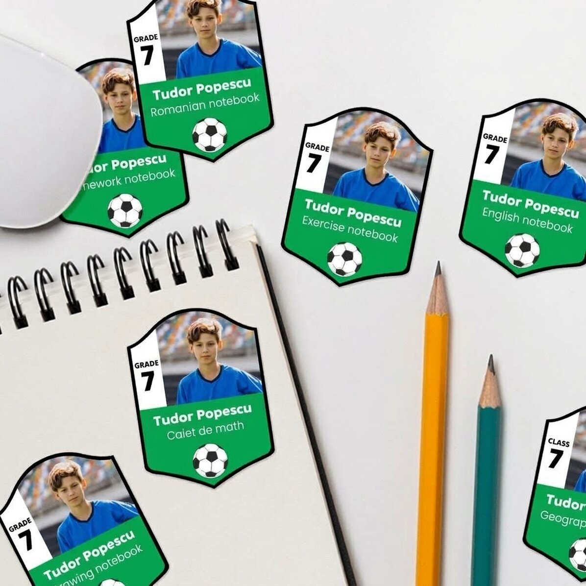 Lote de 9 pegatinas (etiquetas autoadhesivas) personalizadas - FIFA