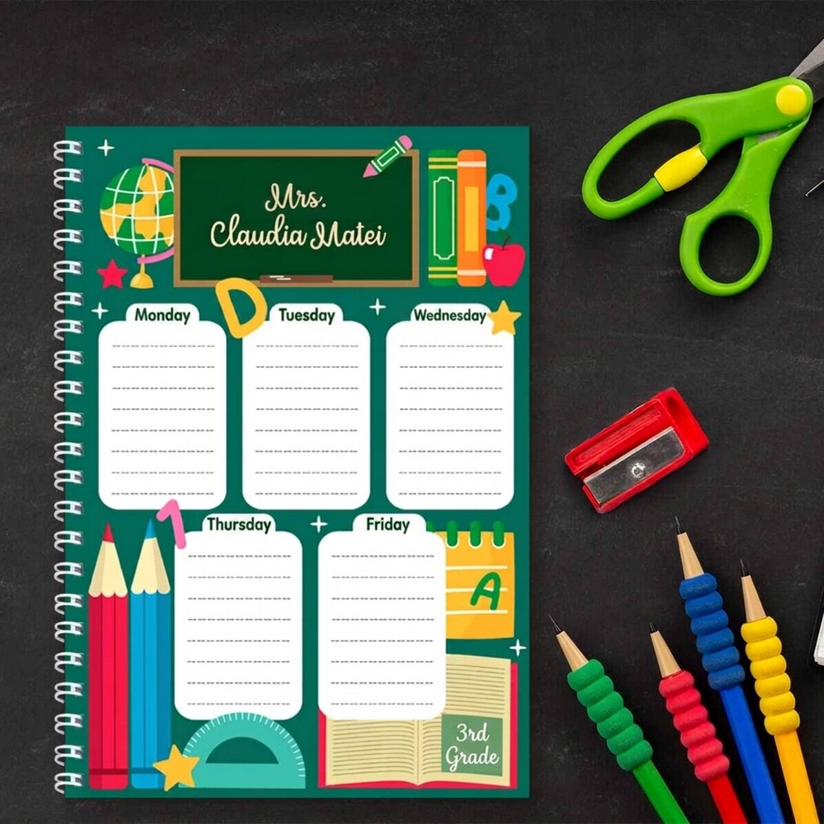Cuaderno personalizado con texto: «Profesor»