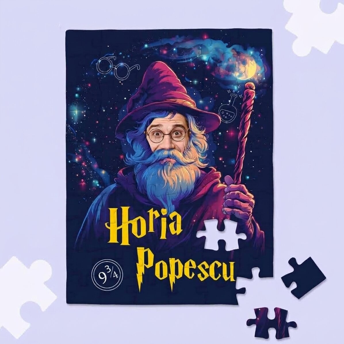 Rompecabezas personalizado con una foto y un texto - Wizard