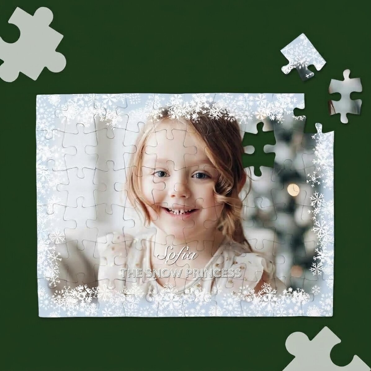 Rompecabezas personalizado con una foto y un texto - Winter