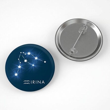 Chapa personalizada con nombre - Zodiac