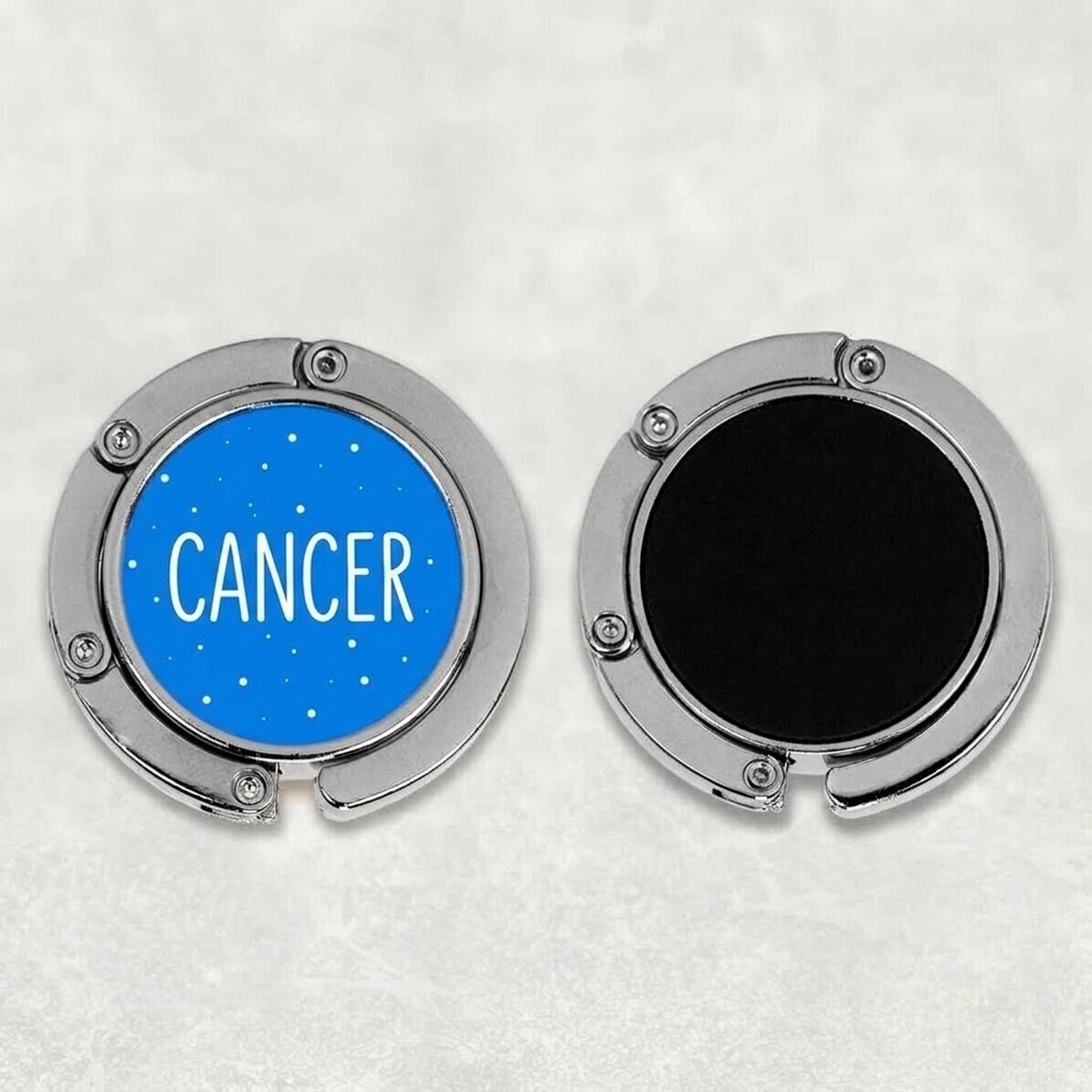Soporte para bolso de mesa personalizado con texto: el signo del Cáncer