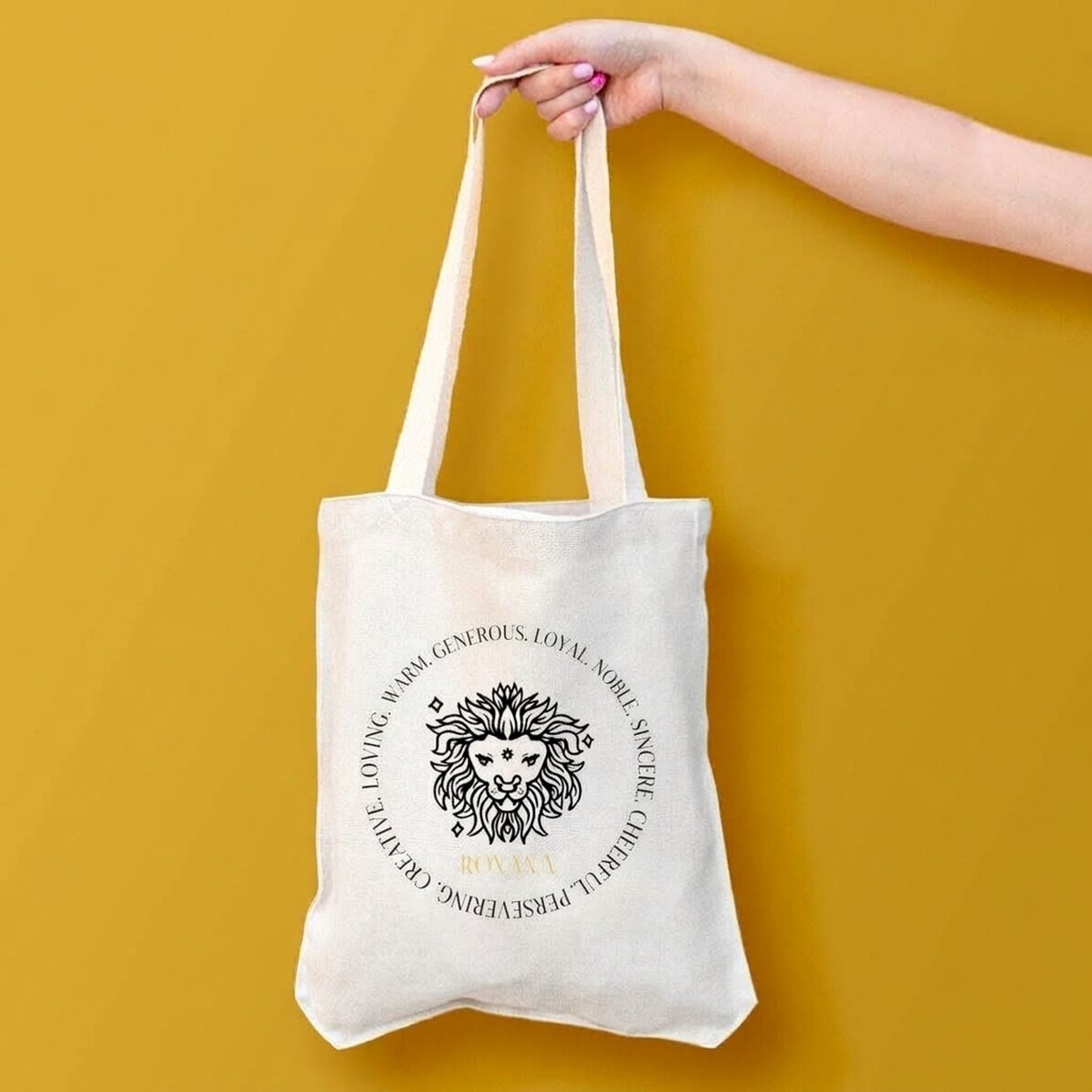 Bolso personalizado con texto - Signo del Leo