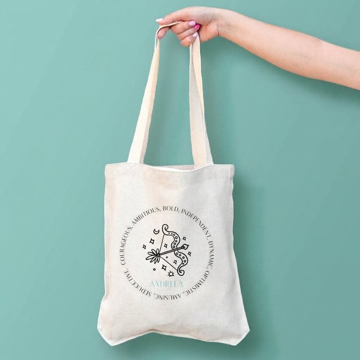 Bolso personalizado con texto - Signo del Sagitario