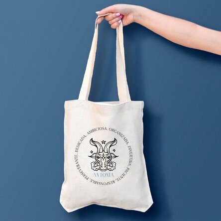 Bolso personalizado con texto - Signo del zodiaco: Capricornio
