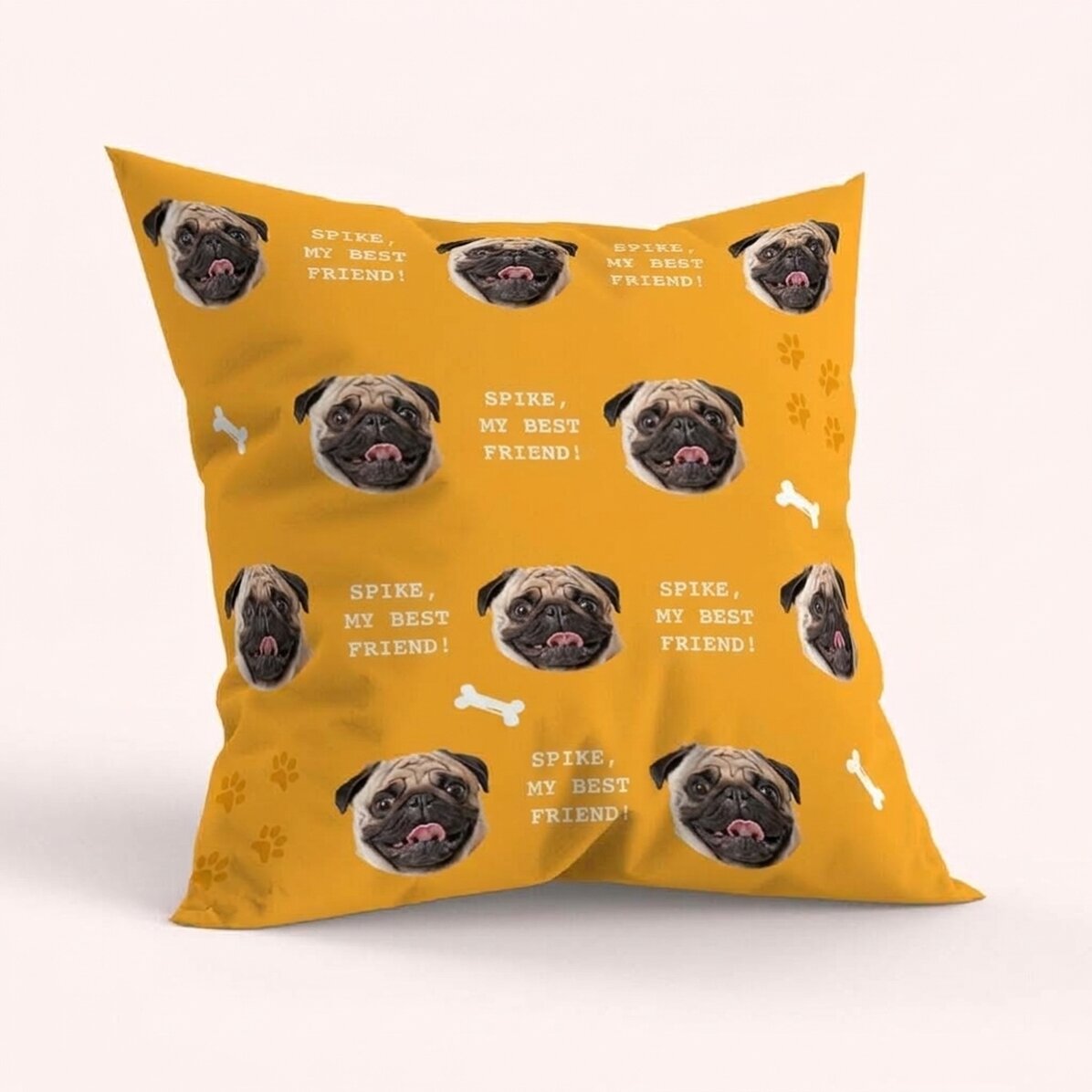 Cojín personalizado con 10 fotos a doble cara - Perro