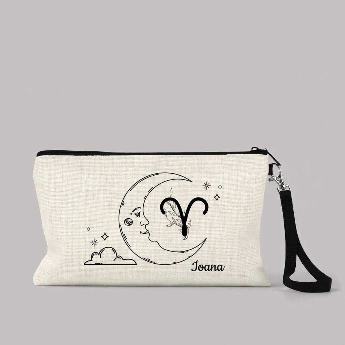 Set de maquillaje personalizado con texto: Signo del Aries