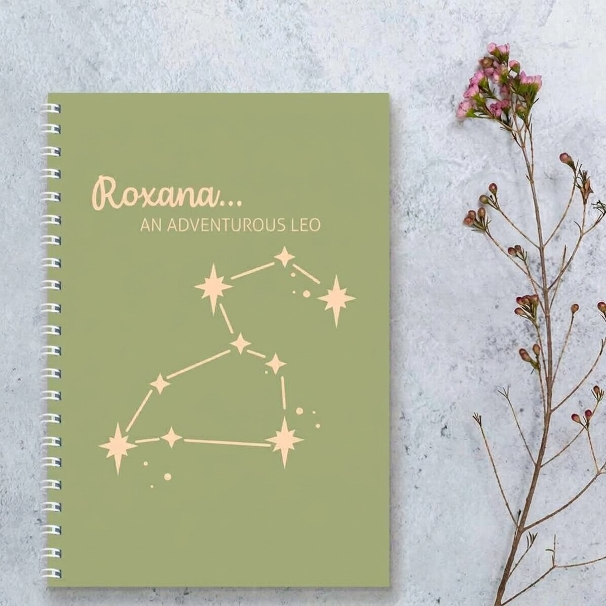Cuaderno personalizado con texto - Signo del Leo