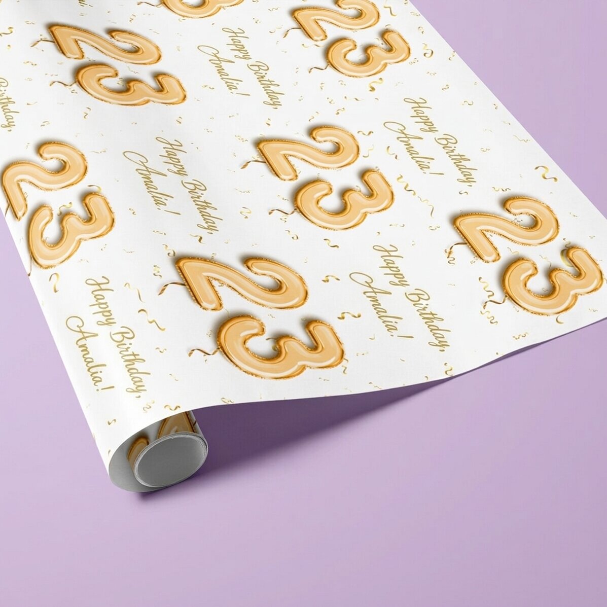 Papel de regalo personalizado con texto - Globos para ti
