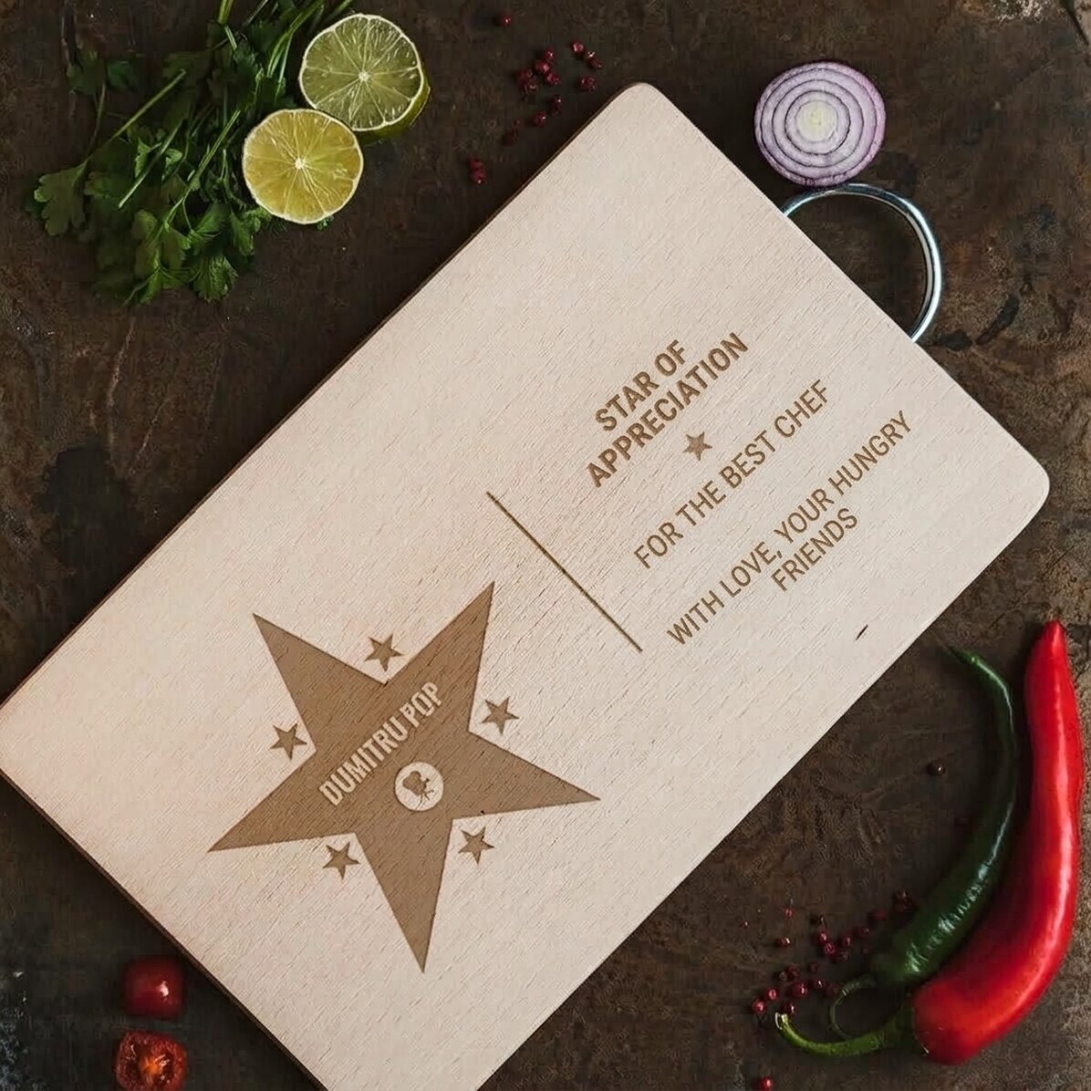Cortador personalizado con texto - La Estrella de la Gratitud