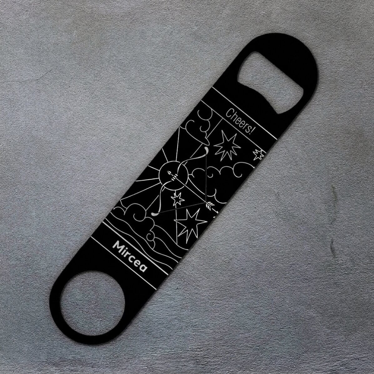 Abrebotellas personalizado con texto - Signo del Sagitario