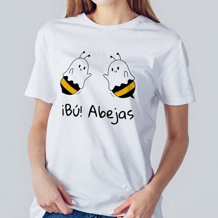 Camiseta de algodón personalizada con texto - Boo