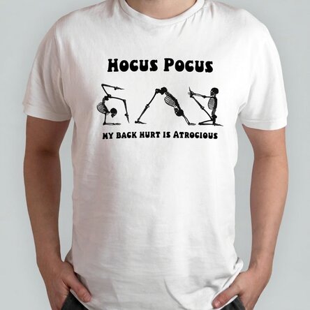 Camiseta de algodón personalizada con texto - Hocus Pocus