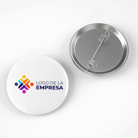 Chapa personalizada con logotipo