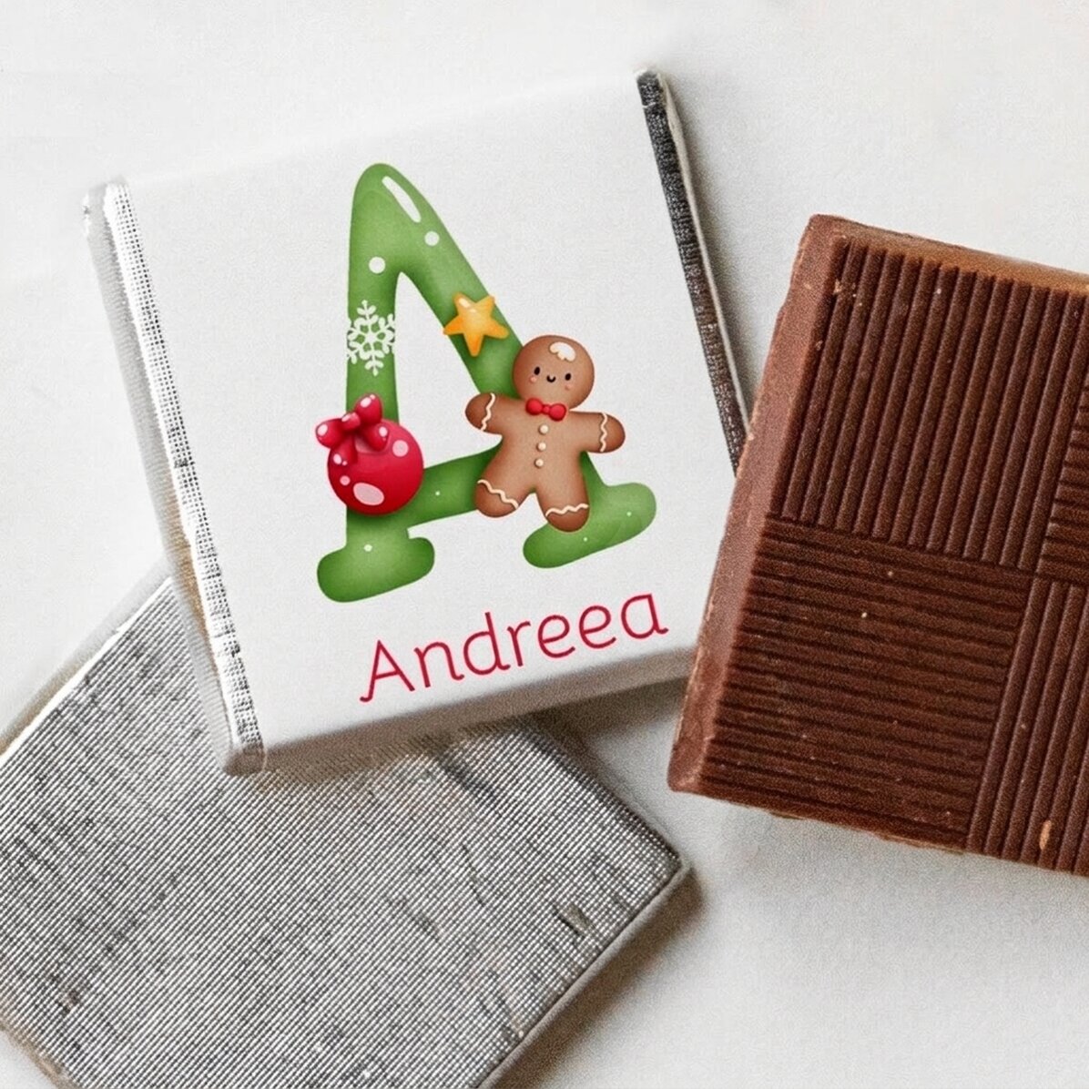 Mini bombón personalizado con nombre - Navidad