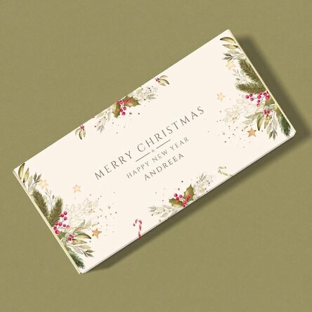 Personalised chocolate with message - Merry Christmas!