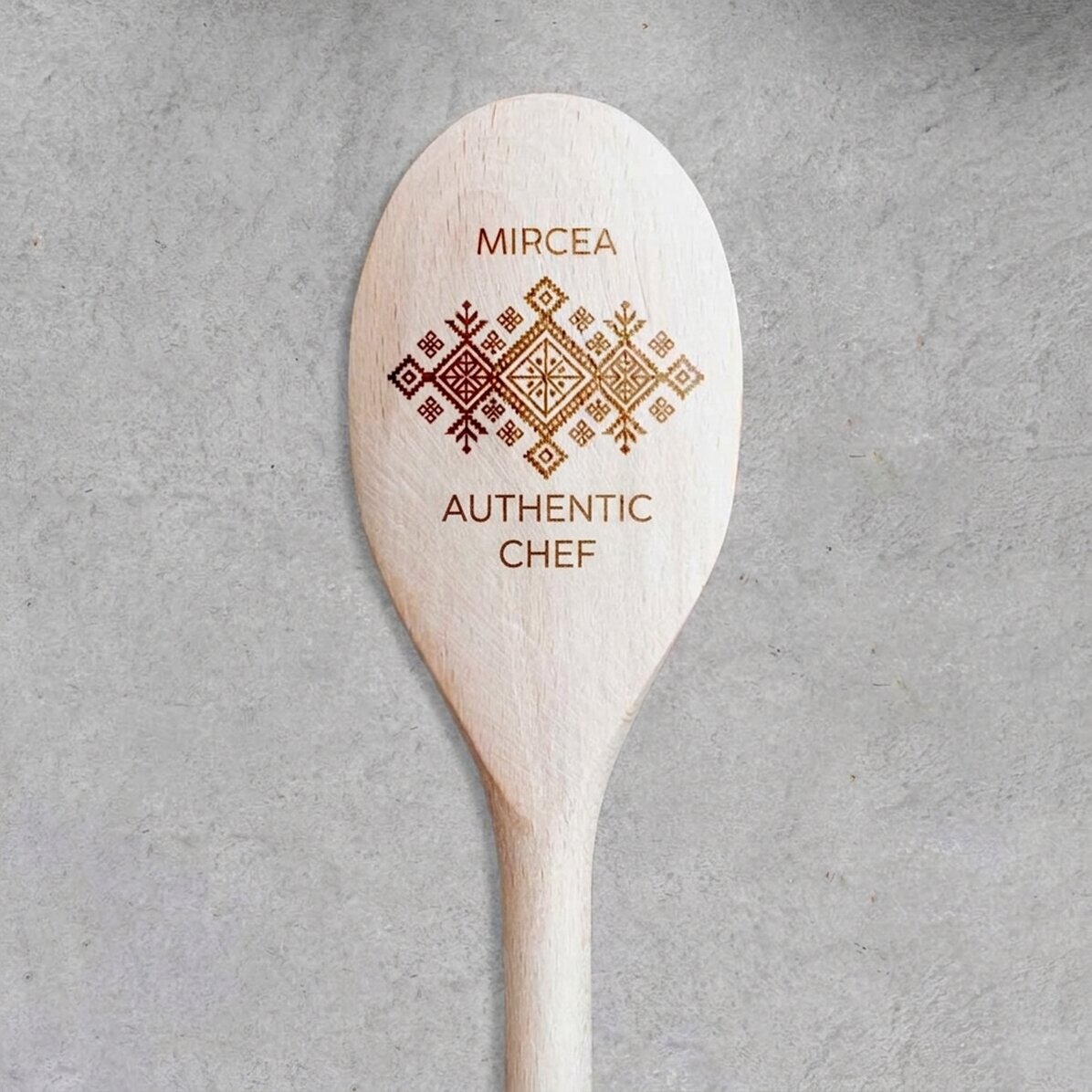 Cuchara de madera personalizada - Cocinero auténtico
