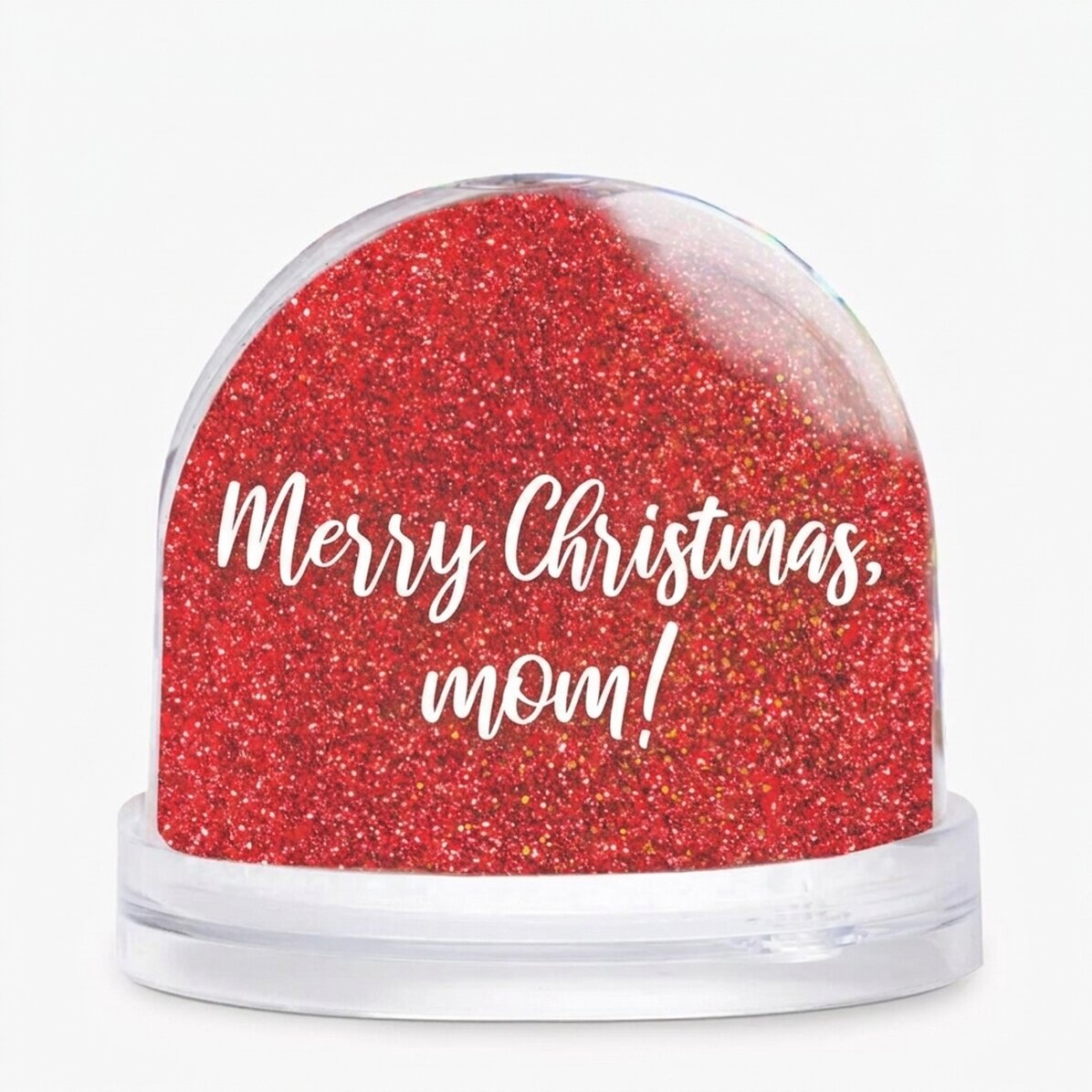 Bola de Navidad de escritorio personalizada con mensaje y foto: ¡Feliz Navidad!