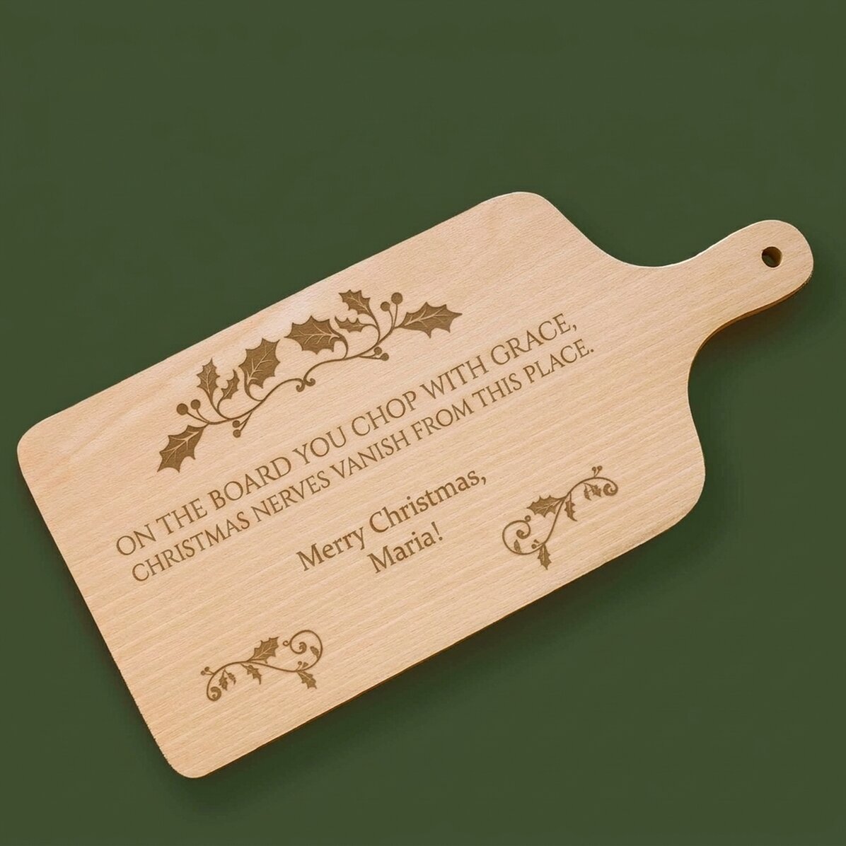 Cortador personalizado con texto: «¡Feliz Navidad!»