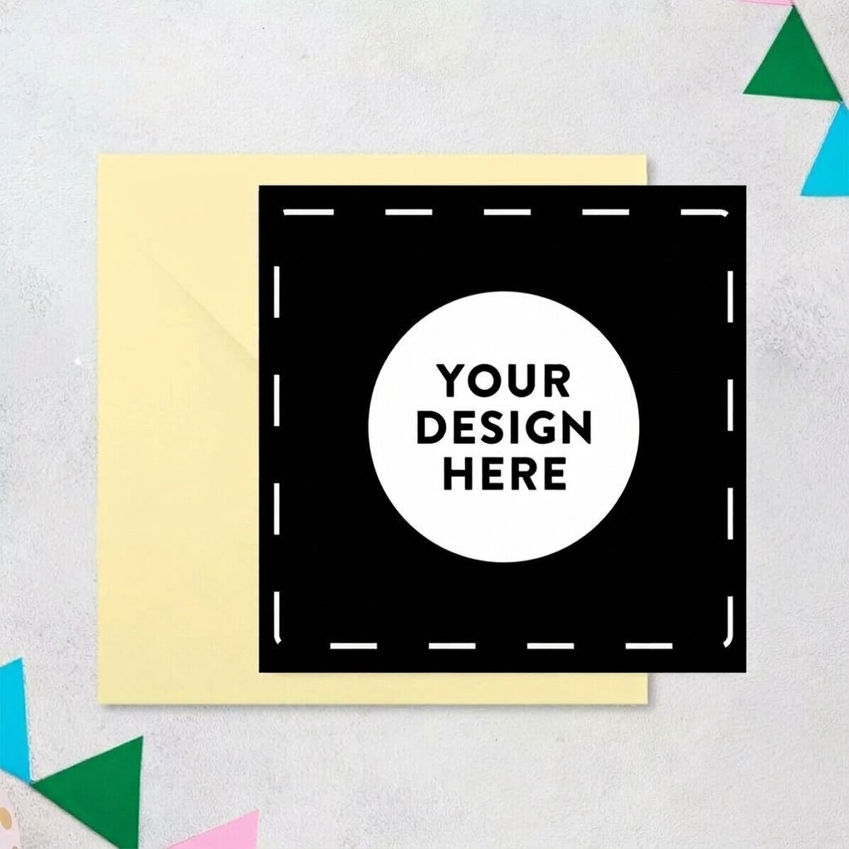 Tarjeta cuadrada personalizada con tu diseño