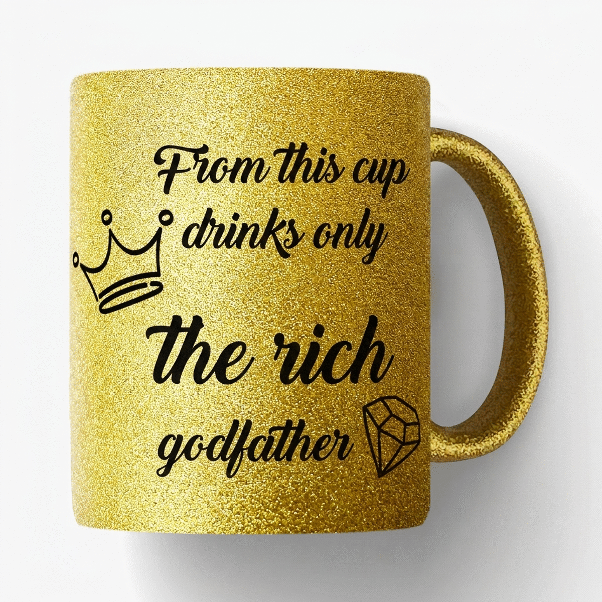 Taza personalizada con un mensaje para los padrinos