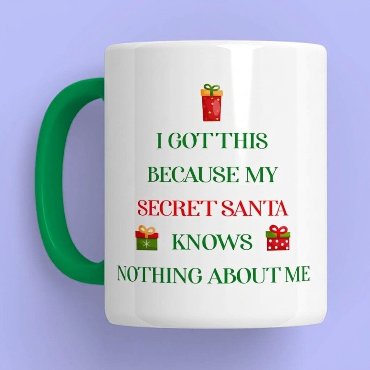 Taza personalizada con texto - Amigo invisible
