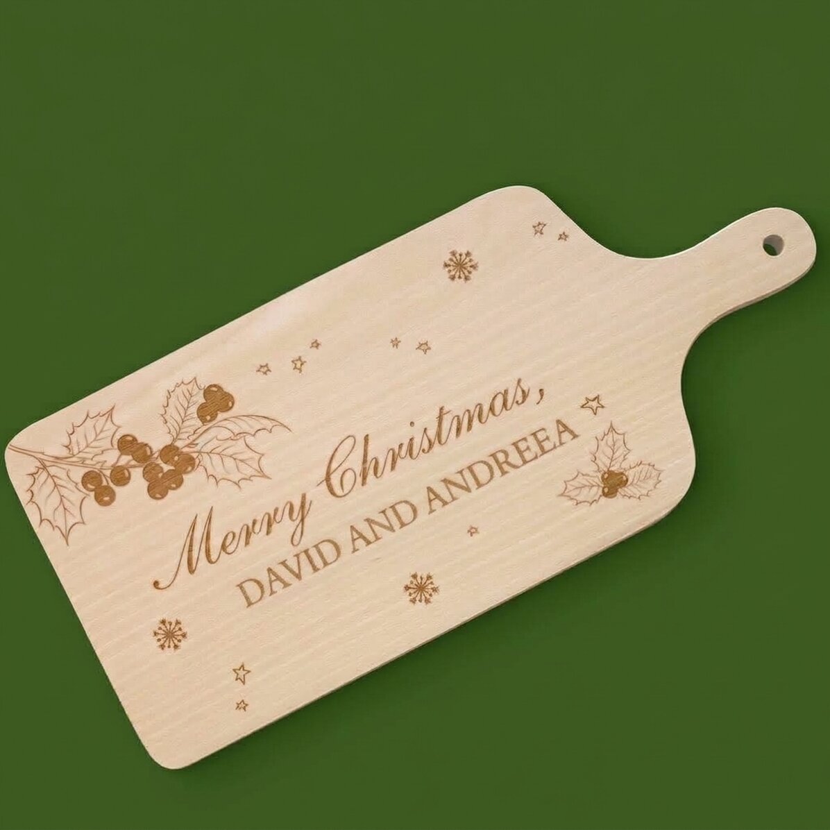 Cortador personalizado con mensaje navideño