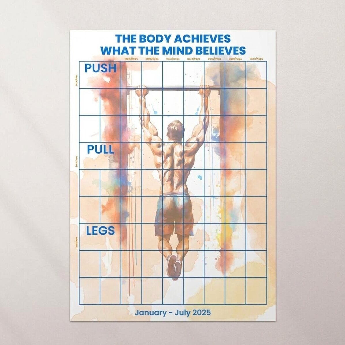 Póster personalizado - Plan de entrenamiento