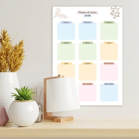 Póster personalizado - Plan anual