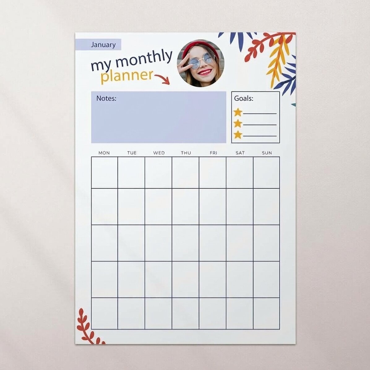 Póster personalizado - Objetivos
