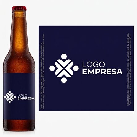 Cerveza personalizada con logotipo