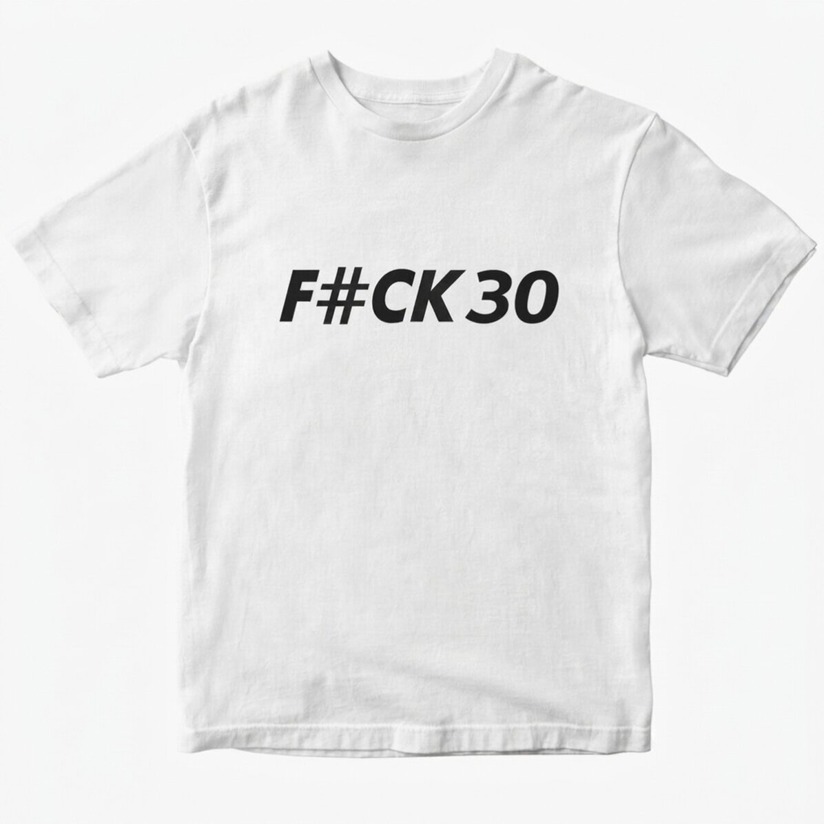 Camiseta de algodón personalizada con el texto «F#CK»