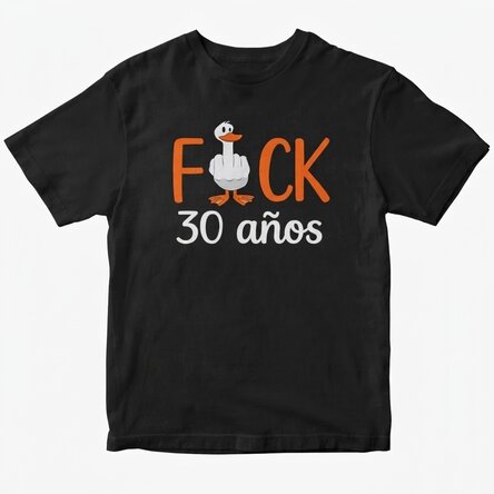 Camiseta de algodón personalizada con texto - Duck