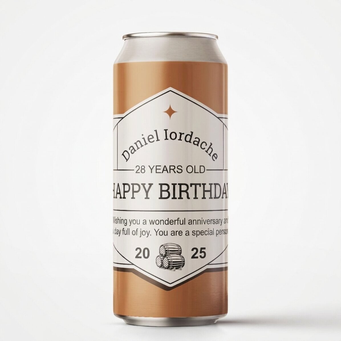 Cerveza en lata personalizada con texto - Classic beer