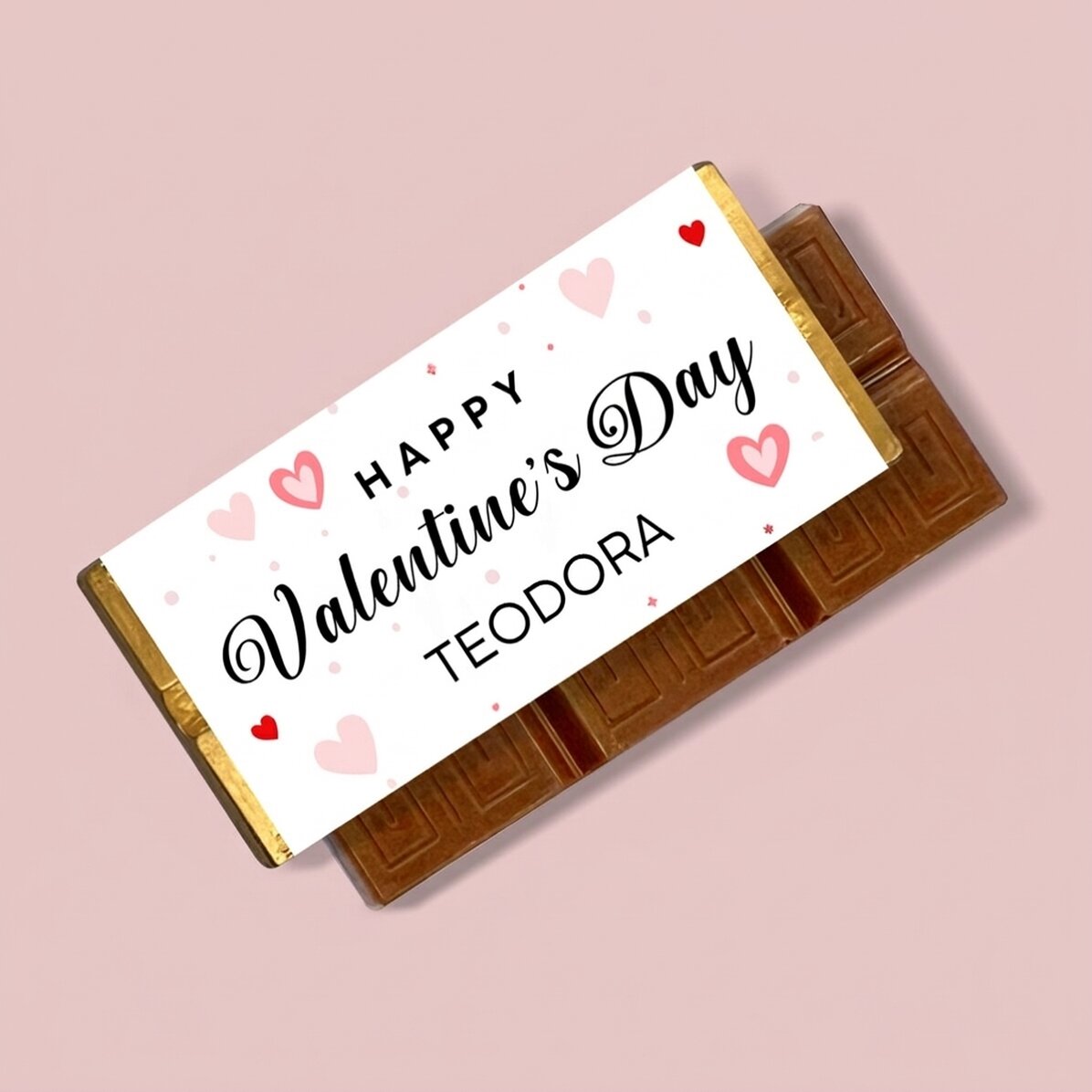 Mini tableta de chocolate personalizada con mensaje - Día de San Valentín